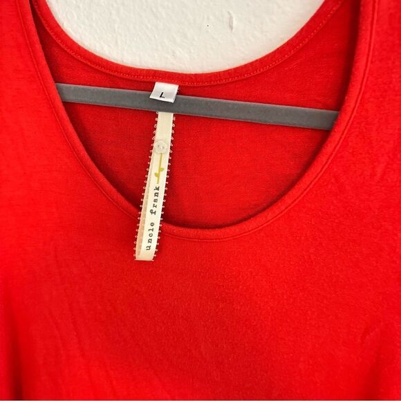 Uncle Frank embroidered tunic red and teal shirt dress large - Picture 3 of 5